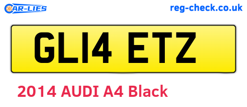 GL14ETZ are the vehicle registration plates.