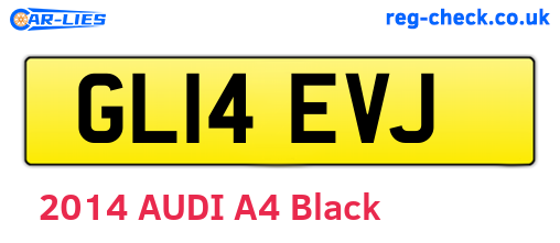 GL14EVJ are the vehicle registration plates.