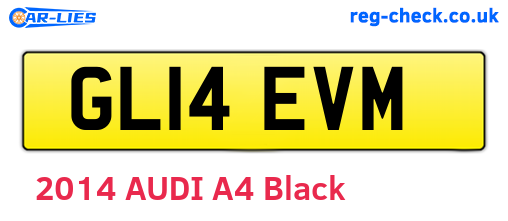 GL14EVM are the vehicle registration plates.