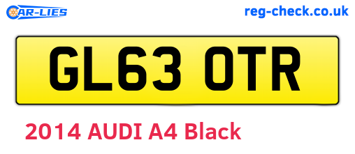 GL63OTR are the vehicle registration plates.
