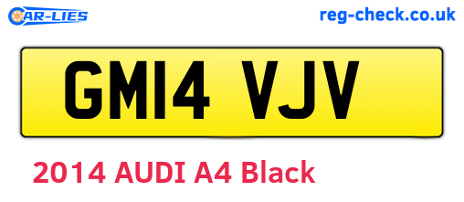 GM14VJV are the vehicle registration plates.