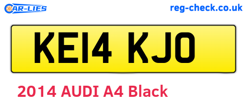 KE14KJO are the vehicle registration plates.
