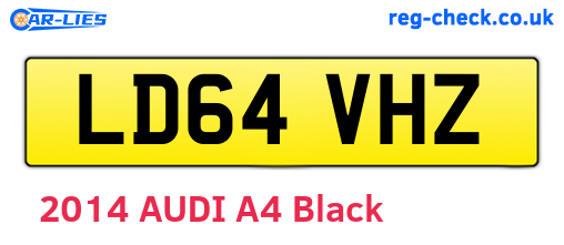 LD64VHZ are the vehicle registration plates.