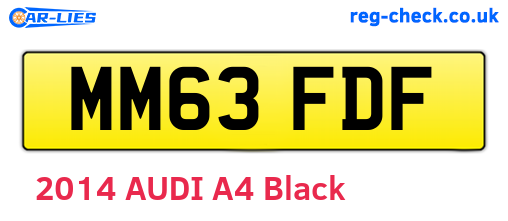 MM63FDF are the vehicle registration plates.