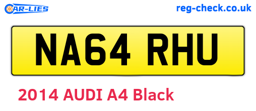 NA64RHU are the vehicle registration plates.