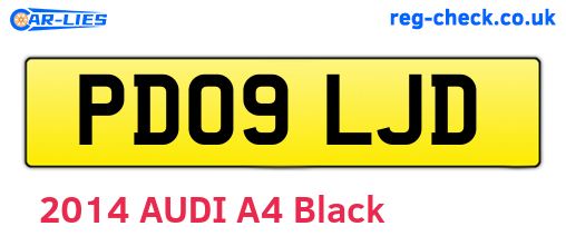PD09LJD are the vehicle registration plates.