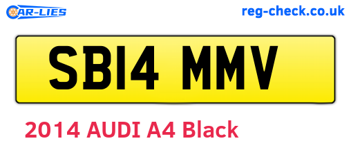 SB14MMV are the vehicle registration plates.