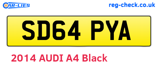 SD64PYA are the vehicle registration plates.