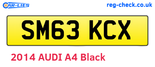 SM63KCX are the vehicle registration plates.