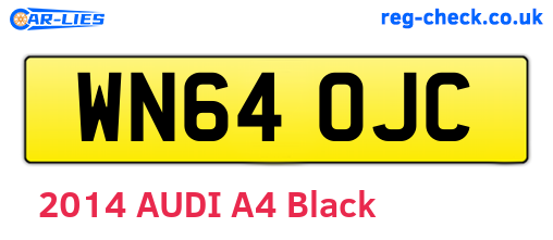 WN64OJC are the vehicle registration plates.