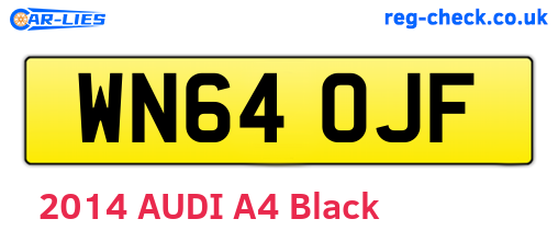 WN64OJF are the vehicle registration plates.
