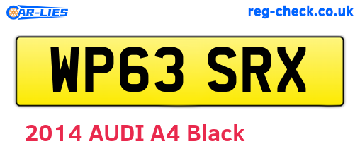 WP63SRX are the vehicle registration plates.