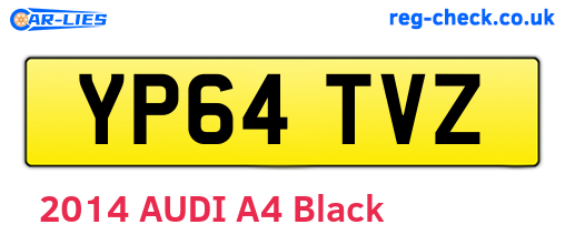 YP64TVZ are the vehicle registration plates.