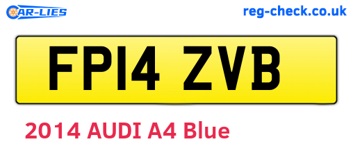 FP14ZVB are the vehicle registration plates.