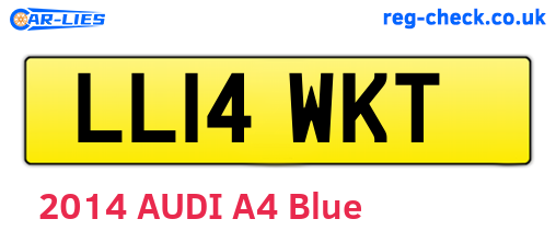 LL14WKT are the vehicle registration plates.