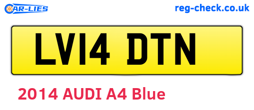 LV14DTN are the vehicle registration plates.
