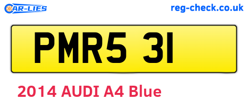 PMR531 are the vehicle registration plates.