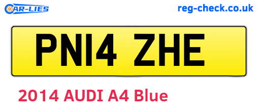 PN14ZHE are the vehicle registration plates.