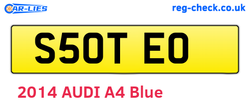 S50TEO are the vehicle registration plates.