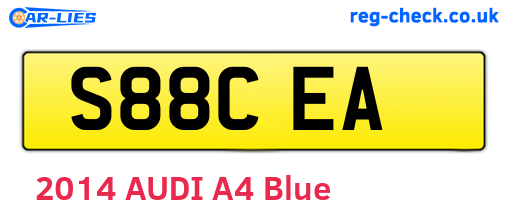 S88CEA are the vehicle registration plates.
