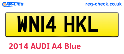 WN14HKL are the vehicle registration plates.