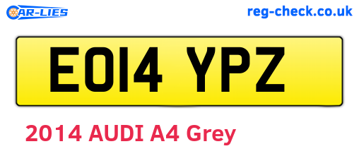 EO14YPZ are the vehicle registration plates.