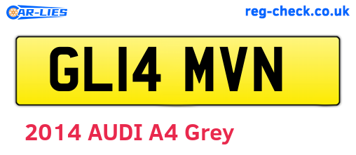 GL14MVN are the vehicle registration plates.