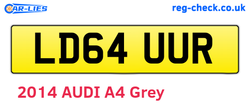 LD64UUR are the vehicle registration plates.