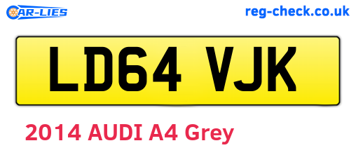 LD64VJK are the vehicle registration plates.