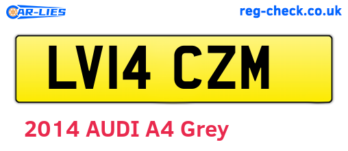 LV14CZM are the vehicle registration plates.