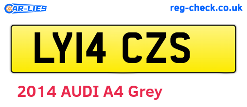 LY14CZS are the vehicle registration plates.