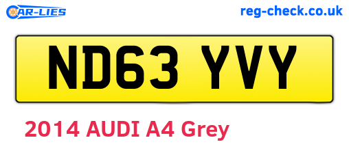ND63YVY are the vehicle registration plates.