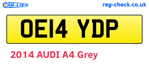 OE14YDP are the vehicle registration plates.