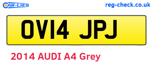 OV14JPJ are the vehicle registration plates.