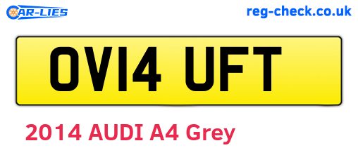 OV14UFT are the vehicle registration plates.