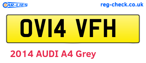 OV14VFH are the vehicle registration plates.