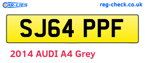 SJ64PPF are the vehicle registration plates.