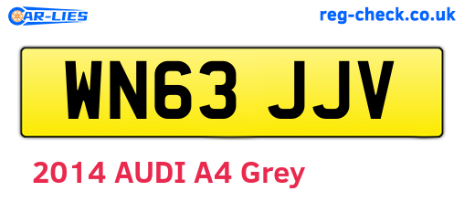 WN63JJV are the vehicle registration plates.