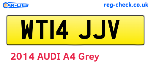 WT14JJV are the vehicle registration plates.