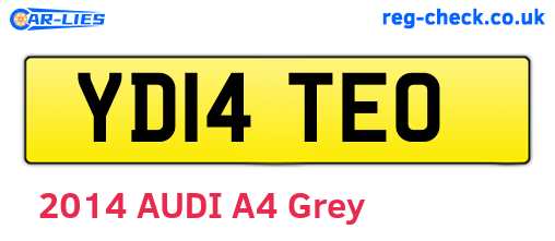 YD14TEO are the vehicle registration plates.