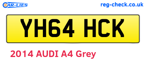 YH64HCK are the vehicle registration plates.