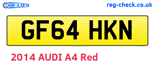 GF64HKN are the vehicle registration plates.