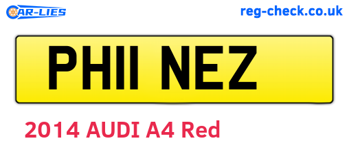 PH11NEZ are the vehicle registration plates.