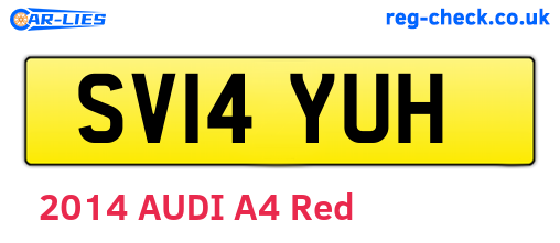 SV14YUH are the vehicle registration plates.