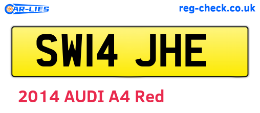 SW14JHE are the vehicle registration plates.