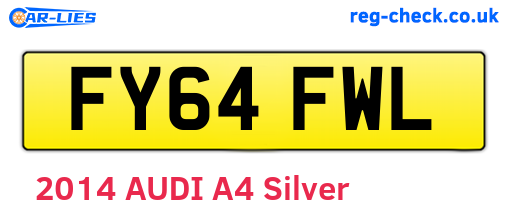 FY64FWL are the vehicle registration plates.