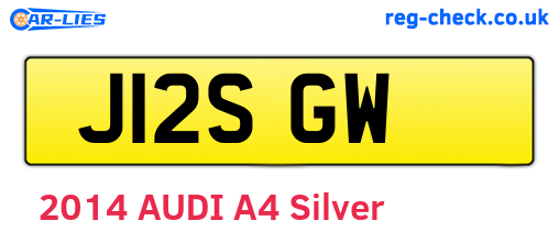 J12SGW are the vehicle registration plates.