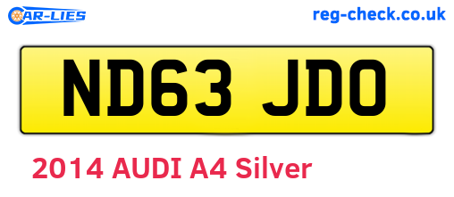 ND63JDO are the vehicle registration plates.