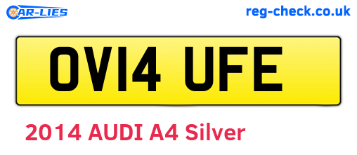 OV14UFE are the vehicle registration plates.