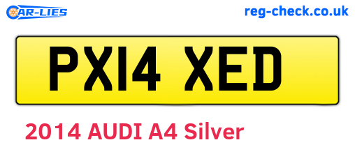 PX14XED are the vehicle registration plates.